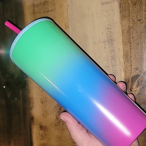 Starbucks Metal Multicolour Gradient Tumbler Cup Venti - Picture 3 of 9